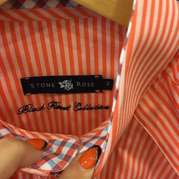 Stone Rose Bengal Striped Mens Shirt - Picture 3 of 7